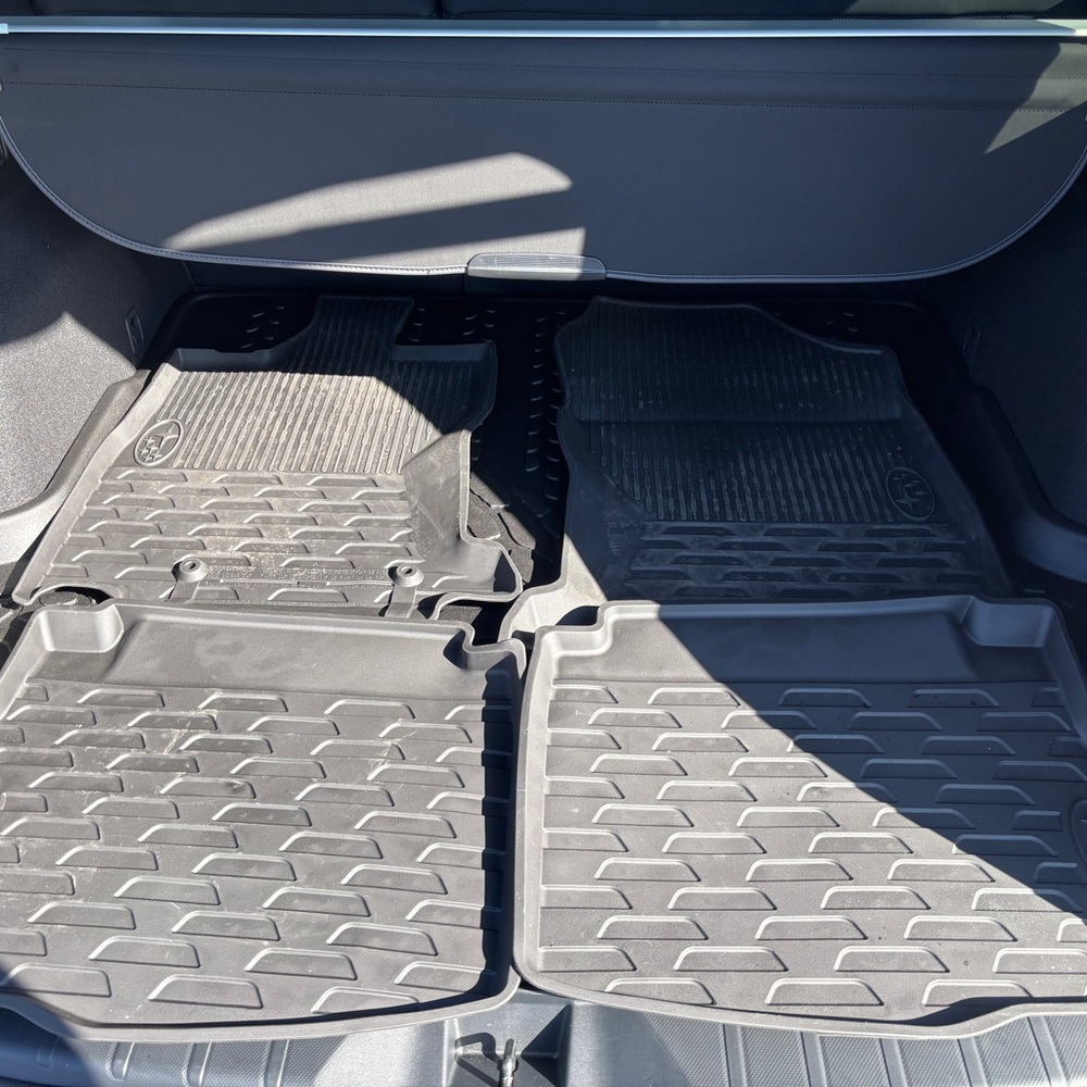 2025 Subaru Outback All Weather Floor Liners Kit Of Four For Front And Rear Rows